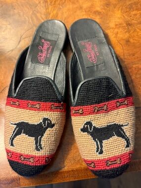 Needlepoint Mules